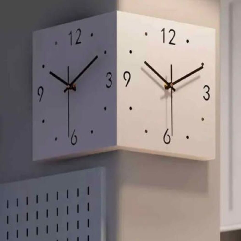Modern Minimalist Unique Creative Corner Wall Clock